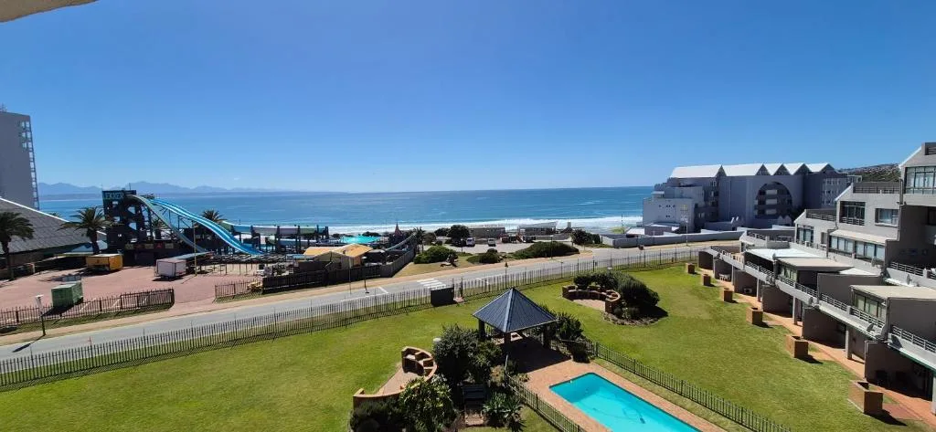 Ocean and beach vista from property overlooking Mossel Bay coastline