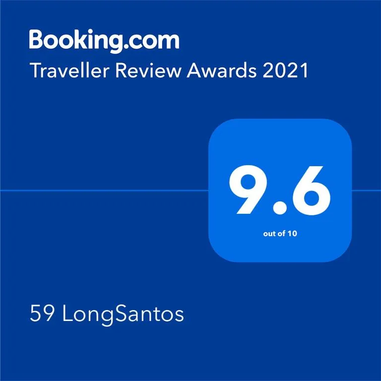 Booking.com Traveller Review Awards 2021 certificate with 9.6 rating