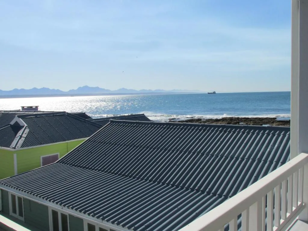 Ocean and mountain views across the bay from property deck