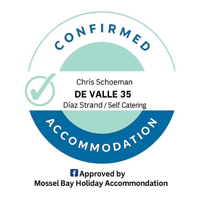 Confirmed property badge for De Valle 35 self-catering accommodation