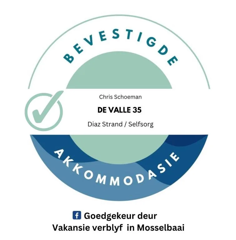 Bevestigde badge for De Valle 35 self-catering accommodation property