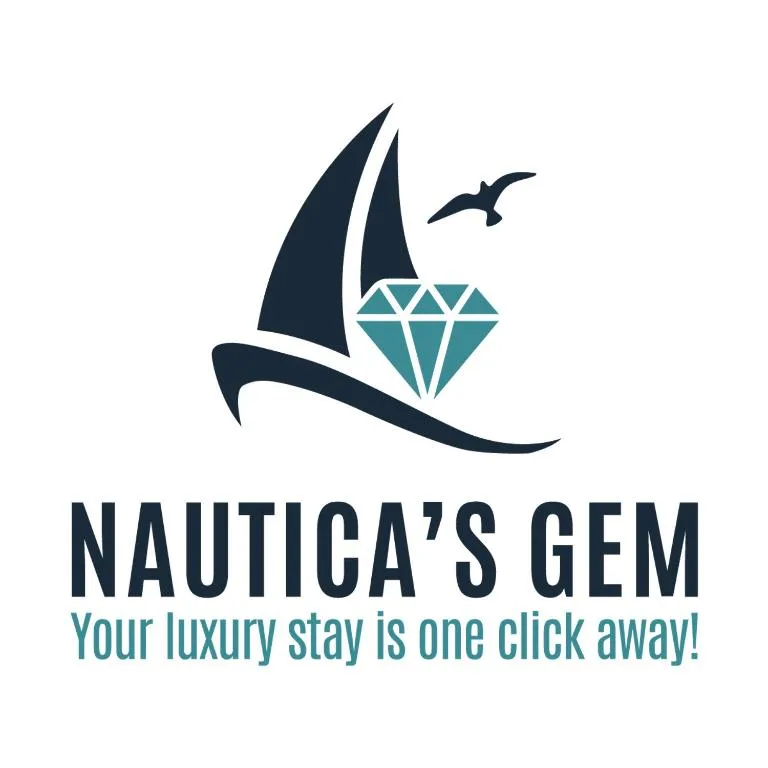 Nautica's Gem property logo featuring sailboat and diamond design